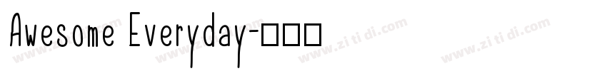 Awesome Everyday字体转换